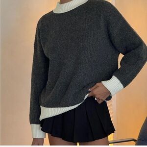 Princess Polly Broken Hearts Club Knit Sweater Grey